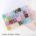 DIY Colorful Glass Seed Beads Storage Box Set for Bracelet Necklace Jewelry Making Crafts - 28-Grid Boxed-Dark Color Series