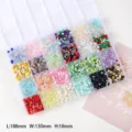 Mixed color glass seed beads kit in storage box for DIY jewelry making bracelets and crafts. - 24-Grid Boxed-Dark Color Series