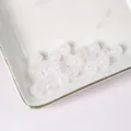 Clear crackle glass beads for DIY bracelets and jewelry accessories, shiny transparent look. - White