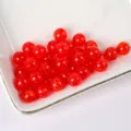 Red crackle glass beads for DIY bracelet jewelry making and phone charm accessories variant. - 6mm (100 Pieces/Pack) / Red
