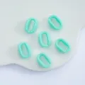 11x16mm Ακρυλικό Οβάλ Ανοιχτοί Κρίκοι Σύνδεσης Μακαρόν Πράσινο DIY Αξεσουάρ Αλυσίδας - 50 Τεμάχια/Συσκευασία / ανοιχτό πράσινο