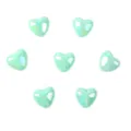 Acrylic AB heart beads, mint green loose beads for DIY phone charms, bracelets and craft accessories. - 20 Pieces/Pack (19mm) / Light Green (03)