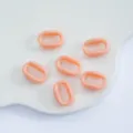 Acryl ovale offene Biegeringe makronenrosa DIY Handyketten Zubehör 11x16mm Basteln - 50 Stück/Packung / Rosa