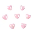 Pink acrylic AB heart loose beads, perfect for DIY phone charms, bracelets and cute jewelry. - 20 Pieces/Pack (19mm) / Pink Style 2 (06)