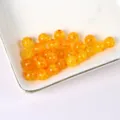Orange crackle glass beads for DIY handmade bracelets, necklaces and jewelry accessories variant. - 6mm (100 Pieces/Pack) / Orange