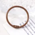 Duurzame koffiebruine 30mm metalen losbladige ring voor DIY journals en sleutelhangers - Bruin