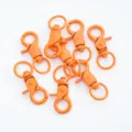 Orange swivel lobster clasps metal keychain clips DIY jewelry making hardware findings 10pcs - 1 Piece / Light Pink