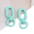 Mousquetons pivotants en alliage vert menthe anneaux à ressort pour accessoires DIY - Vert menthe