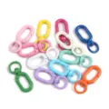 Crochets à ressort en métal coloré et fermoirs mousquetons en alliage pour porte-clés DIY - Multicolore