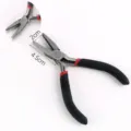 Mini needle nose pliers for DIY jewelry making, comfortable handle with precise small tip. - 01 Flat Nose Pliers