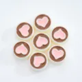 Acrylic heart oil-drop beads for DIY jewelry making, charm bracelets, and cute necklaces. - Style 08