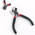 Mini diagonal cutting pliers for DIY jewelry making, compact handheld metal craft tool. - 02 End Cutting Pliers