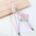 5mm pearlescent PU leather cord rope DIY handmade woven bag charm phone strap accessory - 1 Piece / Pearlescent Light Pink