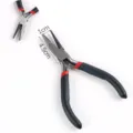 Mini needle-nose pliers for DIY jewelry making, small craft tool with ergonomic handle. - 04 Looping Pliers