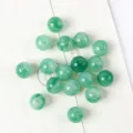 Round green acrylic cat-eye beads for DIY jewelry making and bracelet accessories - 05 (Emerald Green Marble Cat Eye)