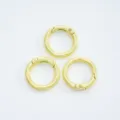 Gold spring O-rings for keychains and jewelry making, durable metal snap hooks. - Style 09 (20mm) / 1 Piece