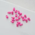 Macaron roze ronde legering kralen met enkel oogje voor DIY sieraden maken en knutselen - Set van 20 Stuks / Lichtroze