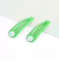 5cm Gruene Clip Haarspangen Teardrop Macaron Haarschmuck DIY Kinder Haaraccessoires - 10er Pack / 06 Grün