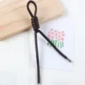 Dark brown 5mm PU leather cord DIY handmade woven bag strap phone charm accessory detail. - 1 Piece / Dark Coffee