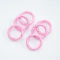 Pink metal spring rings round snap hooks for keychain jewelry making craft accessories - Style 11 (20mm) / 1 Piece