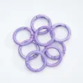Colorful metal spring rings, AB color round snap hooks for keychain and jewelry making DIY. - Style 12 (20mm) / 1 Piece