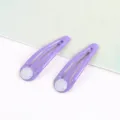 Lila Macaron Tropföl BB Haarklammer 5cm süße Tropfen Haarnadel für Kinder DIY Zubehör - 10er Pack / Violett