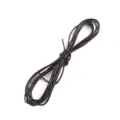 Cordón de cuero redondo marrón oscuro de calidad para fabricación de joyas DIY y collares - Tipo 1mm / Chocolate