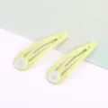 5cm hellgelbe Tropfenöl BB Haarnadel Druckclip Haaraccessoires DIY Dekorationsteile - 10er Pack / 20 Hellgelb