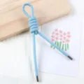 5mm Pearlescent PU Leather Knot Rope Bag Strap DIY Phone Lanyard Accessory Blue Charm - 1 Piece / Blue