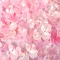Pink iridescent acrylic magnolia flower petals for DIY jewelry making accessories - 10 Pieces/Pack / Pearl Pink (06)