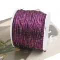 2mm Metallic Gold Thread Jade Cord Braiding Rope DIY Chinese Knot Craft Spool Purple Cord - 14# Grape Purple