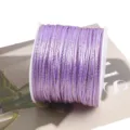 Purple metallic cord spool detail for DIY crafts, Chinese knotting thread, jewelry weaving. - Light Purple