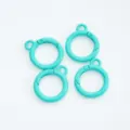 26mm Kleurrijke gelakte veerringen met oog metalen karabijnsluitingen DIY sleutelhanger accessoires - 06