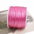 Pink gold metallic thread cord 2mm DIY braided rope Chinese knot craft string spool - Pink
