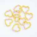 Kleurrijke hartvormige veerringen voor DIY-sleutelhangers, metalen karabijnhaken. - 08
