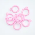 Roze Ronde Veering Sluiting 26mm Gekleurde Sleutelhanger DIY Pop Accessoires Variant - 08