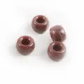 Perles tonneau en acrylique marron solide grand trou pour accessoires de fabrication bijoux DIY - 50 Pièces/Pack (6x9mm) / Café