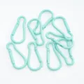 Hellgrüne lackierte Karabiner in Kürbisform für Schlüsselanhänger und DIY-Zubehör. - 1 Stück/Packung / Mintgrün
