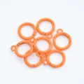 26mm gekleurde geverfde veerring karabijnhaak accessoire voor DIY pop sleutelhanger - 11