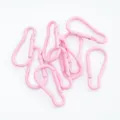 Rosa lackierte Birnenkarabiner für die Schmuckherstellung und Schlüsselanhänger-Zubehör - 1 Stück/Packung / Rosa