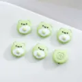 Green fried egg bear beads DIY jewelry accessories for handmade bracelets phone charms 12mm - Green