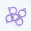 26mm paars metaal veerring karabijnhaak diy sleutelhanger accessoires knutselen - 13