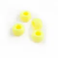 Perles poney en acrylique jaune perles tonneau pour accessoires de bijoux DIY. - 50 Pièces/Pack (6x9mm) / Jaune