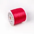 Red flat crystal elastic string spool for DIY jewelry beading and crafts - 16 / 0.7mm- 10m /roll