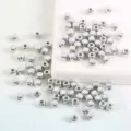 Silver CCB cube spacer beads for DIY jewelry making, charm bracelets, and handmade necklaces. - 3mm (200 Pieces) / Silver
