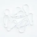 Mehrere weiß lackierte birnenförmige Karabinerhaken für DIY-Schmuck und Rucksäcke - 1 Stück/Packung / Weiß