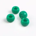 Perles poney en acrylique vert grand trou perles tonneau pour bijoux colliers porte-clés DIY - 50 Pièces/Pack (6x9mm) / Vert foncé