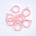 Roze veerringen sleutelhanger karabijnhaken metalen snap haken voor doe-het-zelf 26mm - 20