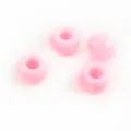 Perles pony en acrylique rose, grandes perles tonneau pour colliers et chaines de telephone. - 50 Pièces/Pack (6x9mm) / Rose