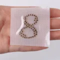 Estrás pedrería número 8 parche termoadhesivo accesorio de ropa pegatina de cristal brillante. - Número 8